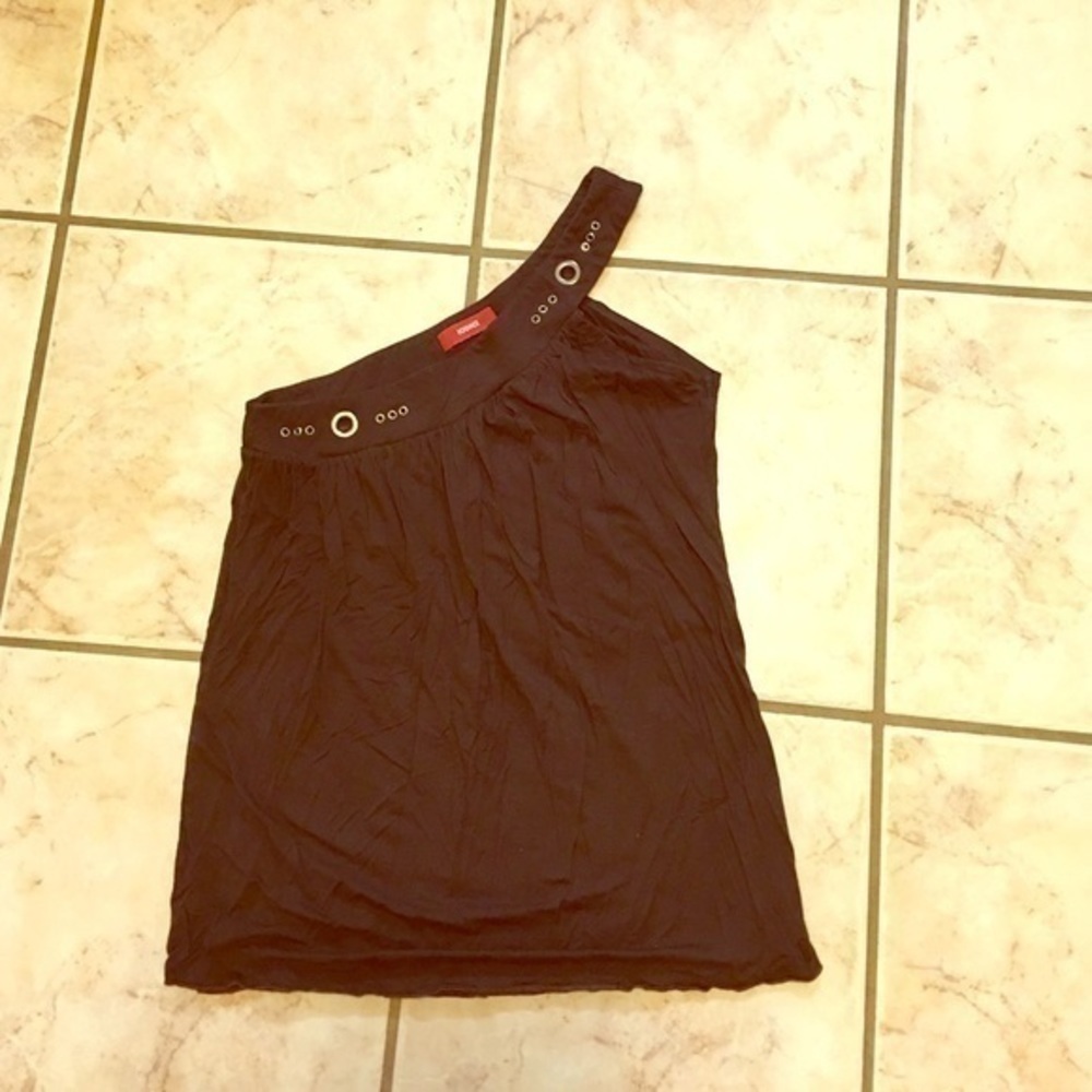 Iodice Brown One Shoulder Top Size Small‎